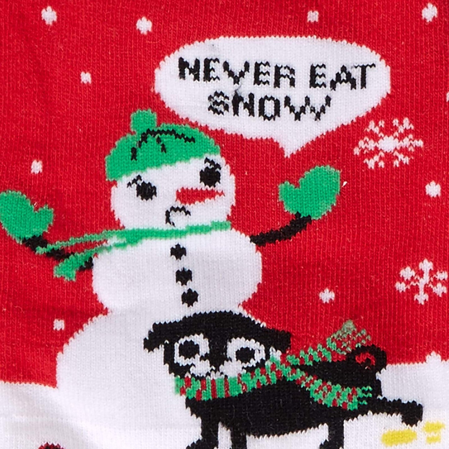 Sock it to Me Don't Eat Snow Mens Crew Socks