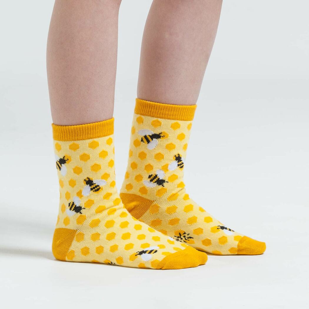 Sock it to Me Bee's Knees Youth Crew Socks 3-Pack