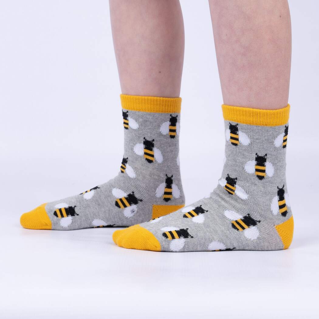 Sock it to Me Bee's Knees Youth Crew Socks 3-Pack