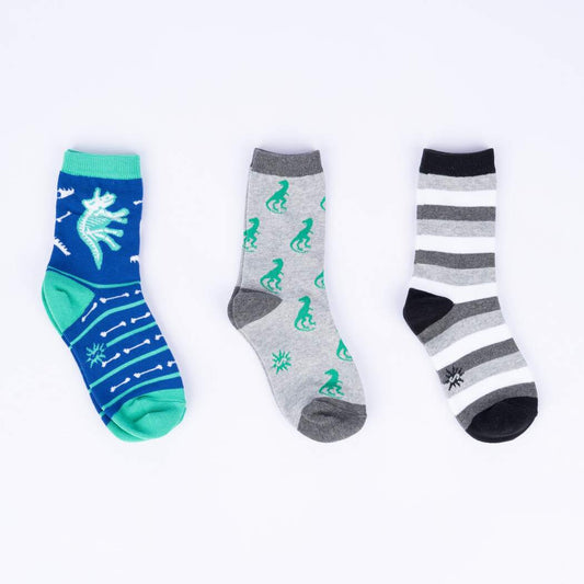 Sock it to Me Arch-eology Youth Crew Socks 3-Pack