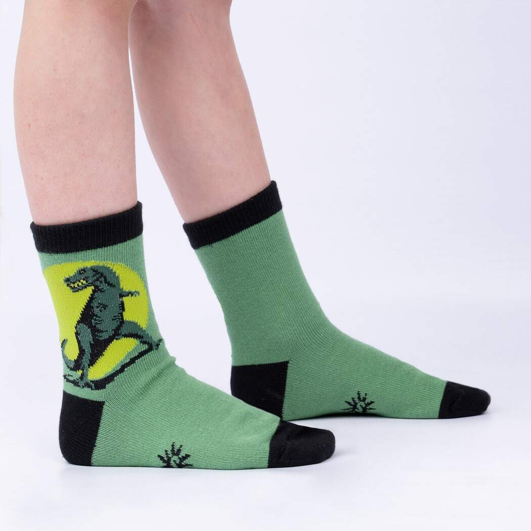 Sock it to Me Dinosaur Days Junior Crew Socks 3-Pack