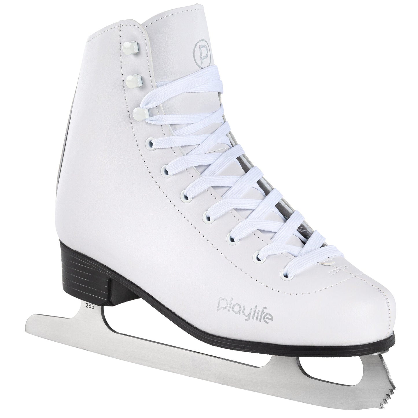 Playlife Klassischer weißer Schlittschuh