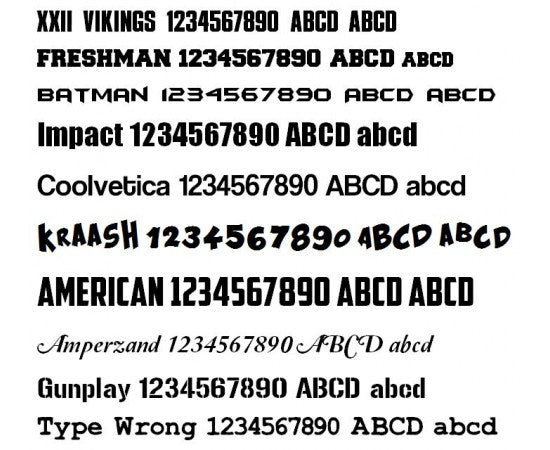 DIY Iron on Name & Number
