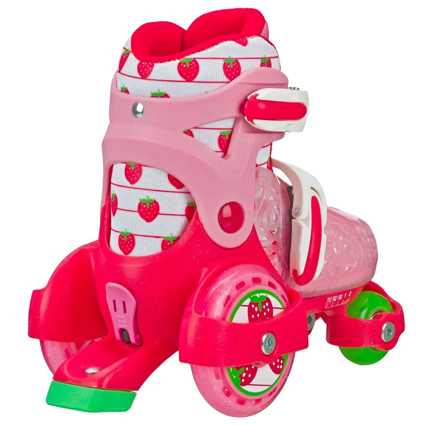 RDS Fun Roll Skate Girls Strawberry Adjustable Roller Skates