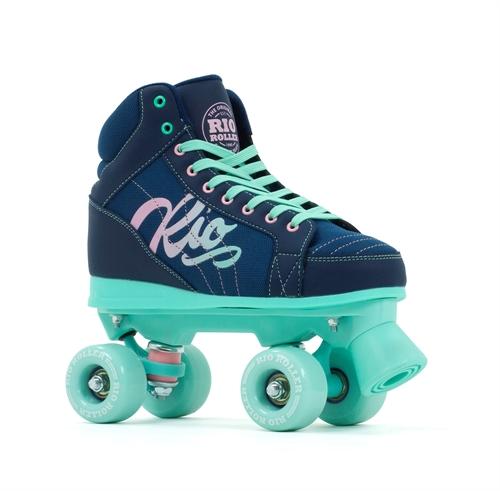 Rio Roller Lumina Navy/Green Skates w/ FREE SKATE BAG