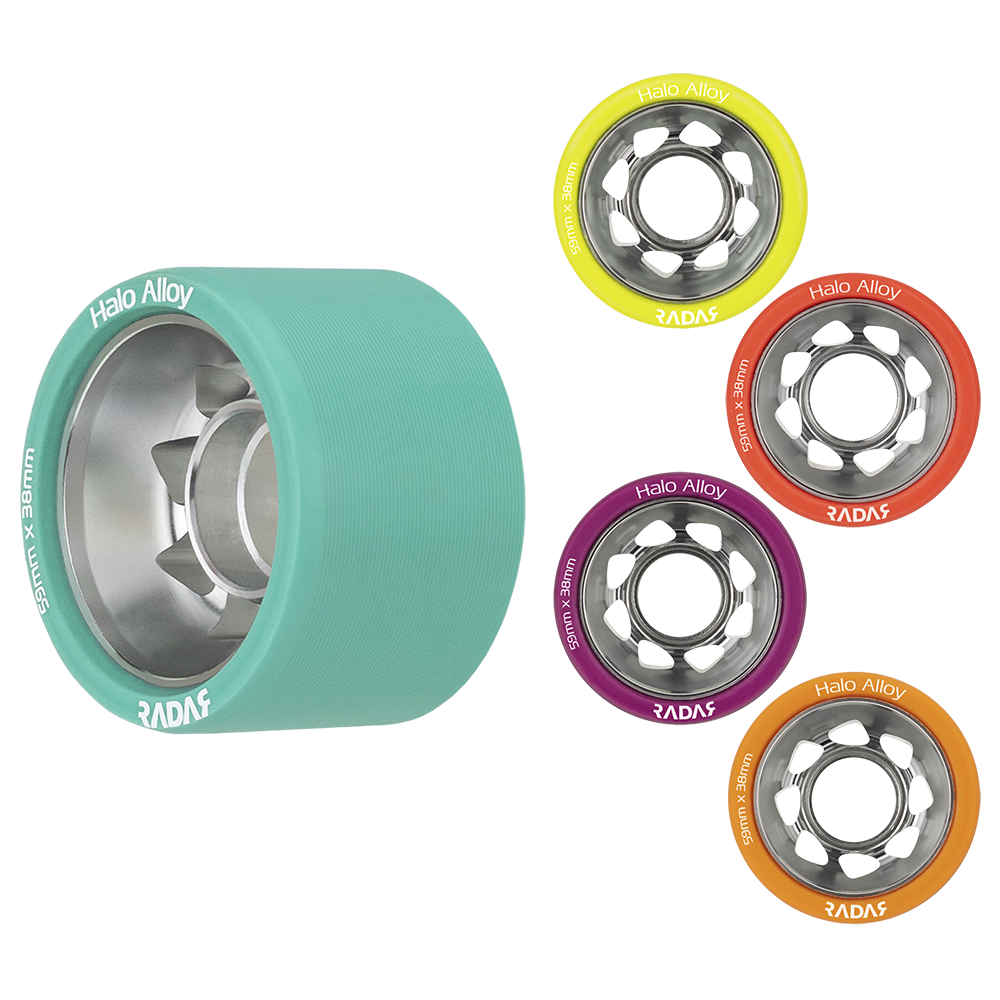 Radar Halo Alloy Wheels 59mm 4 Pack