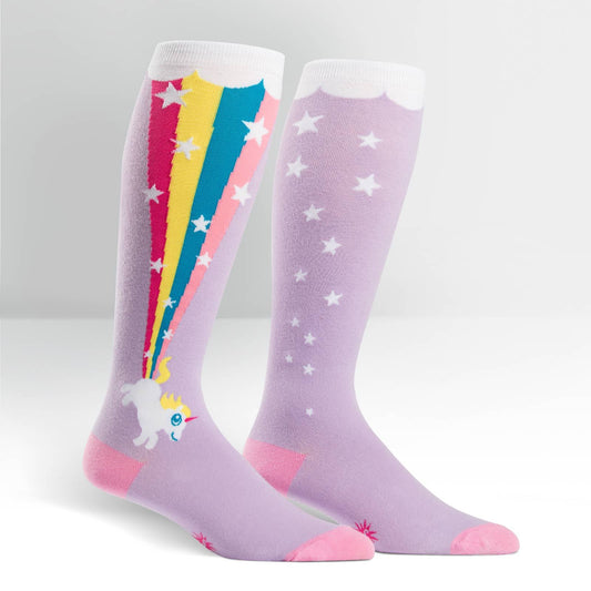 Sock it to Me Rainbow Blast Stretch Knee High Socks