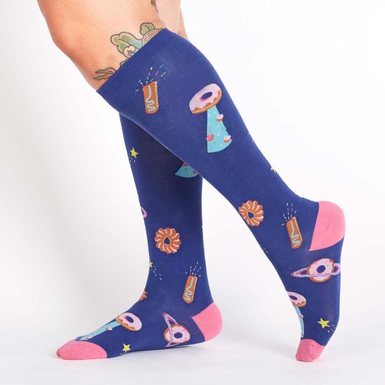 Sock it to Me Stretch Glazed Galaxy Knee High Socks