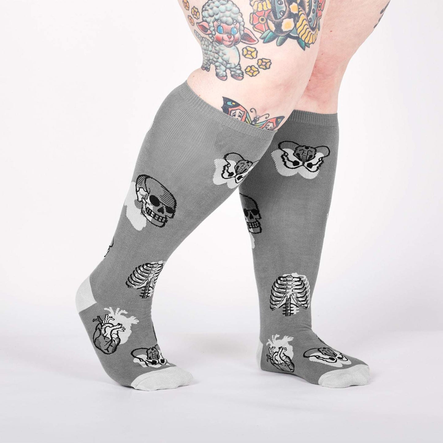 Sock it to me Stretch Head Over Heel Knee High Socks