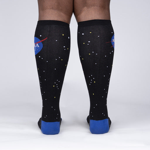 Physics Socks Rockets Sock it to Me NASA Solar System Stretch Knee High Socks – RollerDerbyHeaven