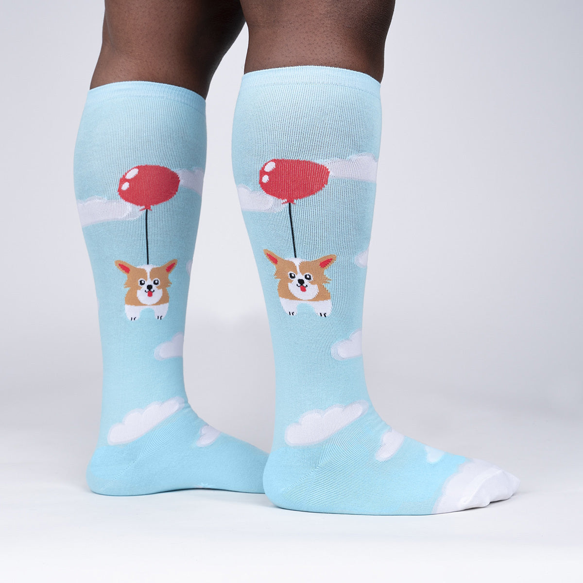 Sock it to Me Pup, Pup and Away Stretch Knee High Socks
