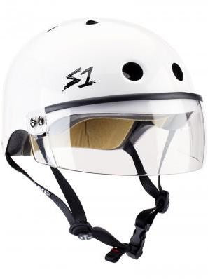 S1 Visor Lifer Helmet White Gloss
