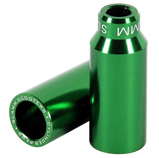Slamm Team - Pioli Cilindrici Ultra Resistenti Per Biciclette - Coppia (Anteriore E Posteriore) Con 4 Bulloni - Colore Rosso
