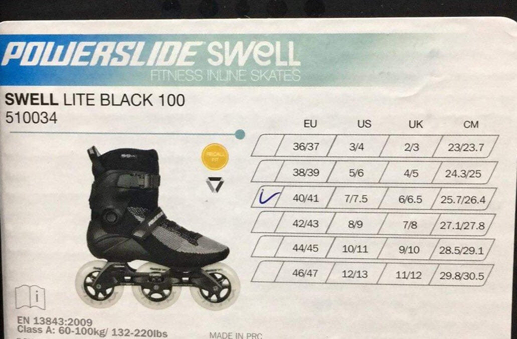 Powerslide Swell 100mm Lite Black Inline Skates