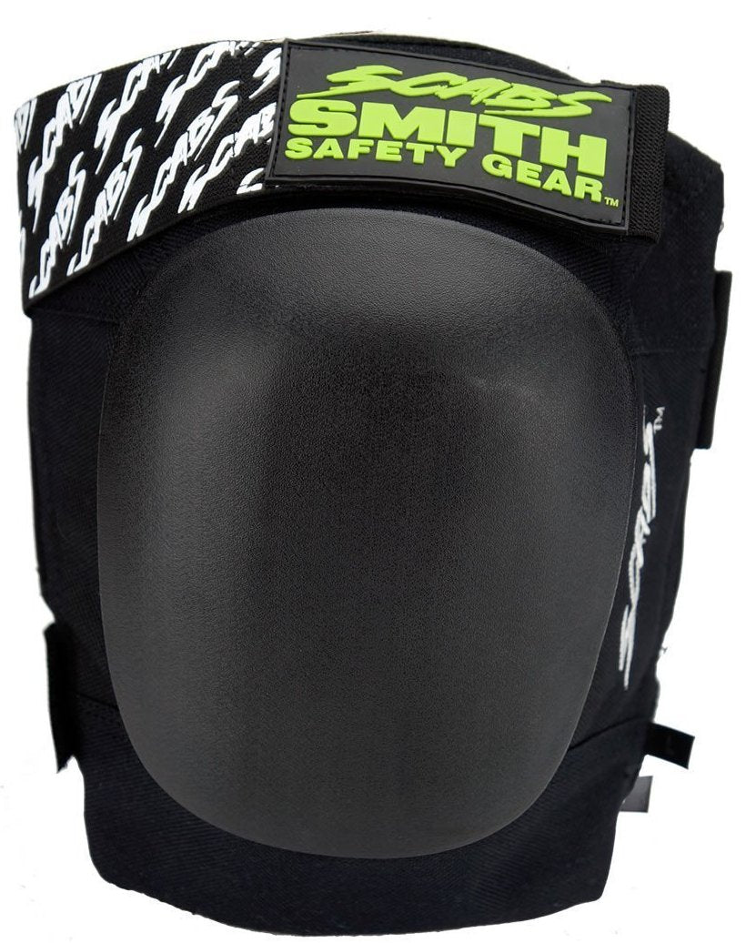 Smith Scabs Skate Knee Pad Black w Black Caps