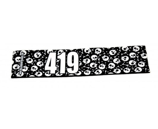 Number Arm Bands Deluxe- Skull Black & White