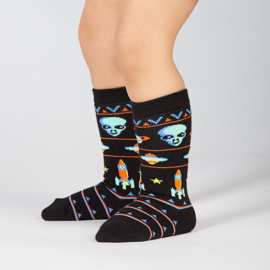 Sock it to Me Alien Sweater Toddler Knee High Socks