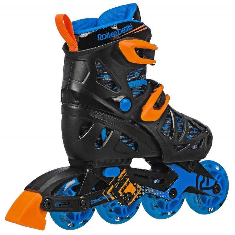 RDS Tracer Black/Orange Boys Adjustable Inline Skates