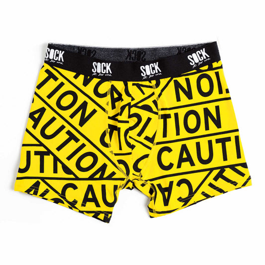Sock it to Me Caution Tape Mens Boxers