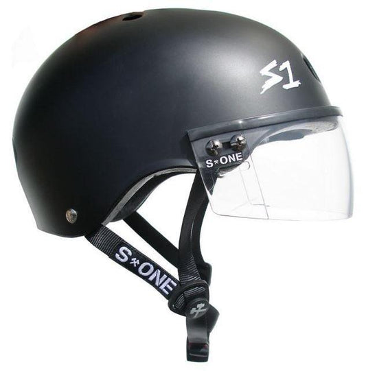 S1 Visor Lifer Helmet Black Matte