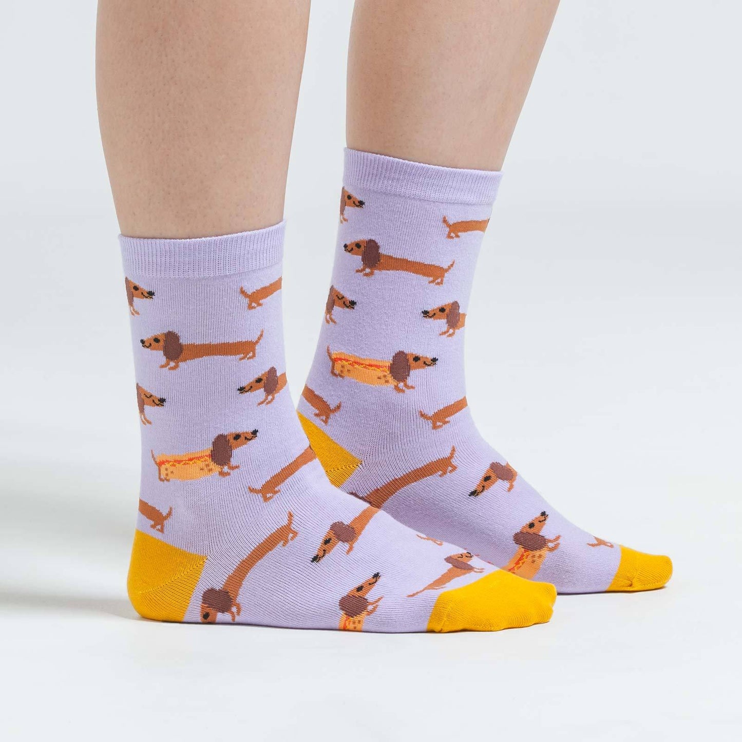 Sock it to Me Hot Dogs Womens Crew Socks