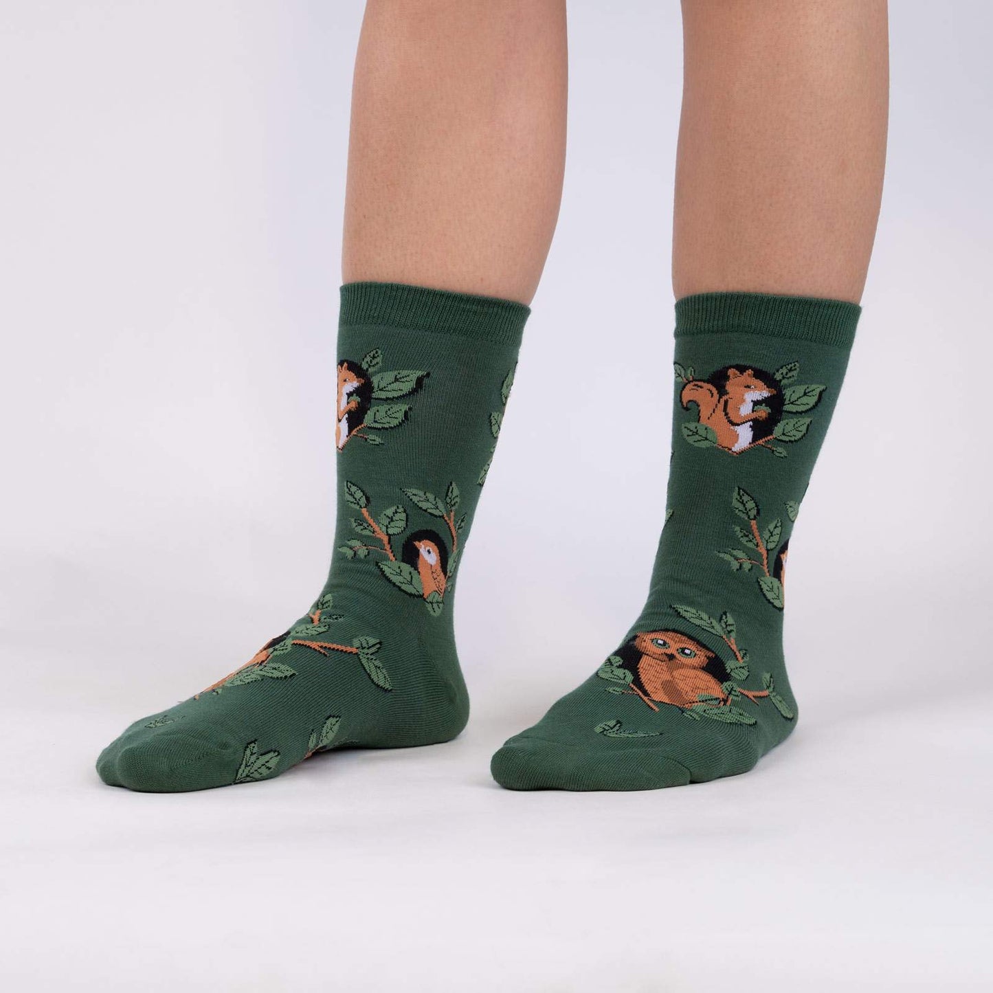 Sock it to Me Woodland Watchers Womens Crew Socks