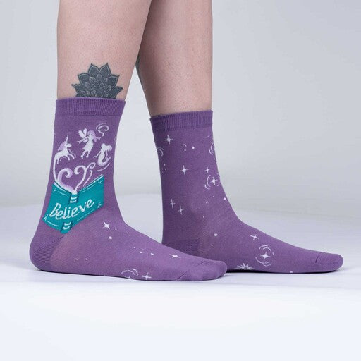 Sock it to Me Neverending Story Womens Crew Socks