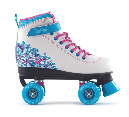 SFR Vision II White Blue Quad Skates