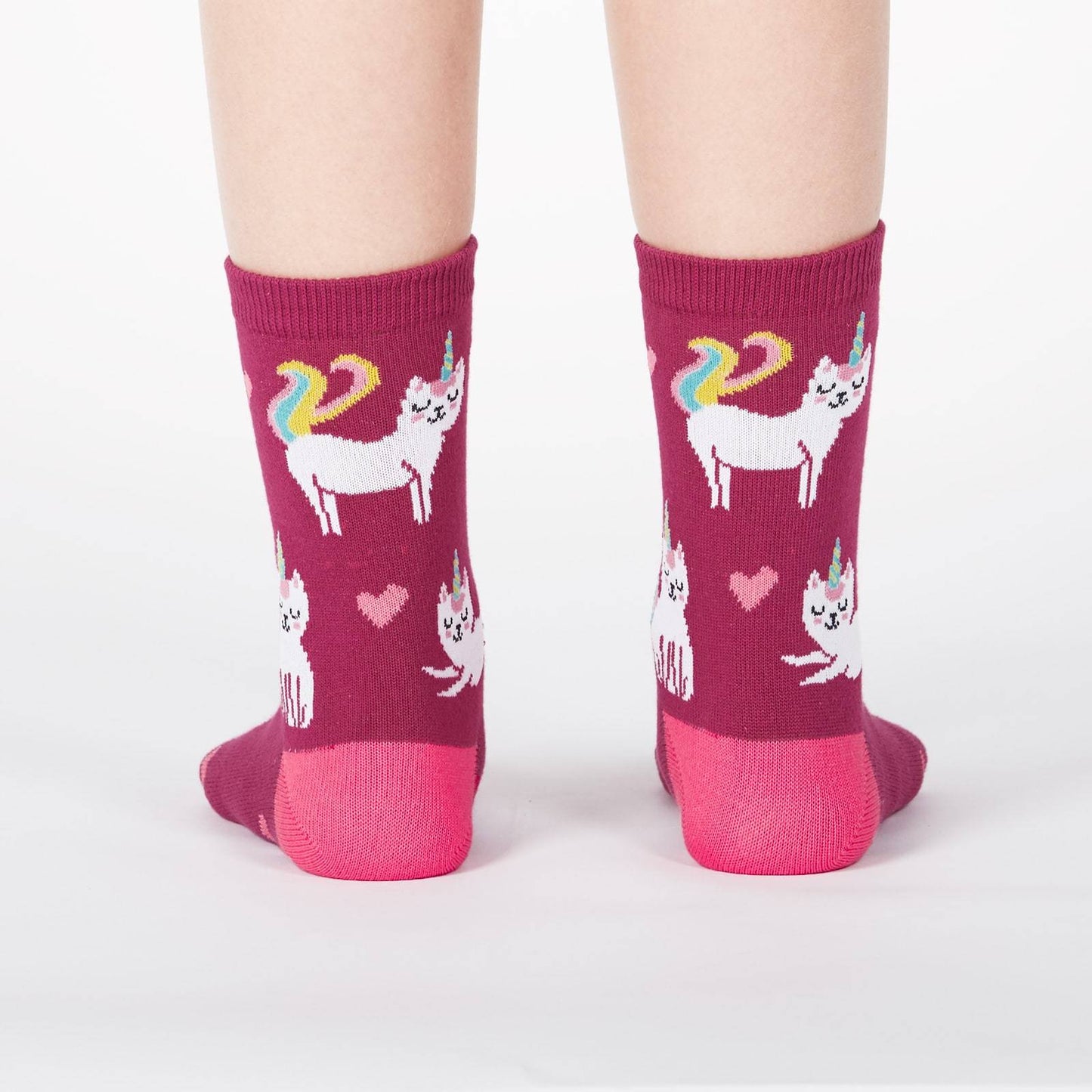 Sock it to Me Look at Me Meow Junior (aged 7-10) Crew Socks