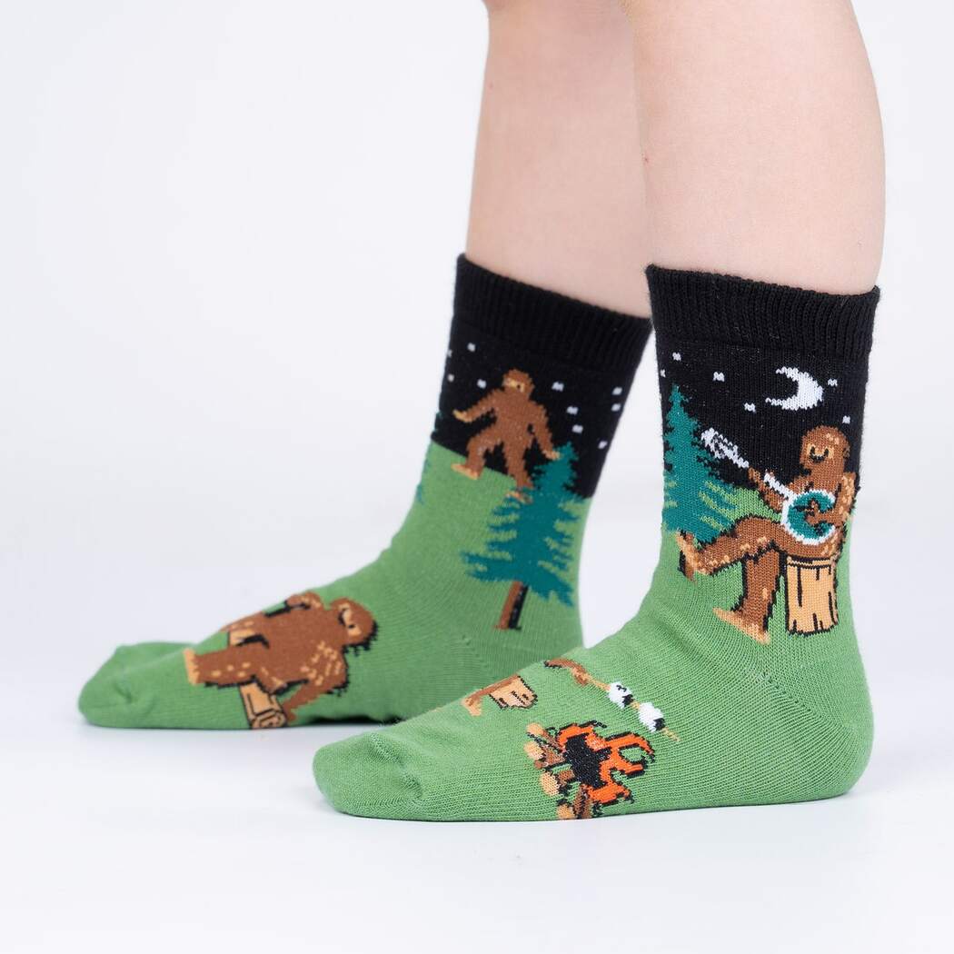 Sock it to Me Sasquatch Campout Junior Crew Socks 3-Pack