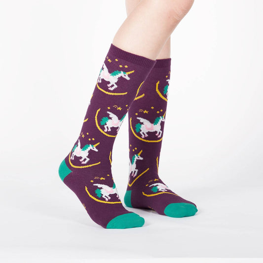 Sock it to me Wish Upon a Pegasus Youth (aged 3-6) Knee High Socks
