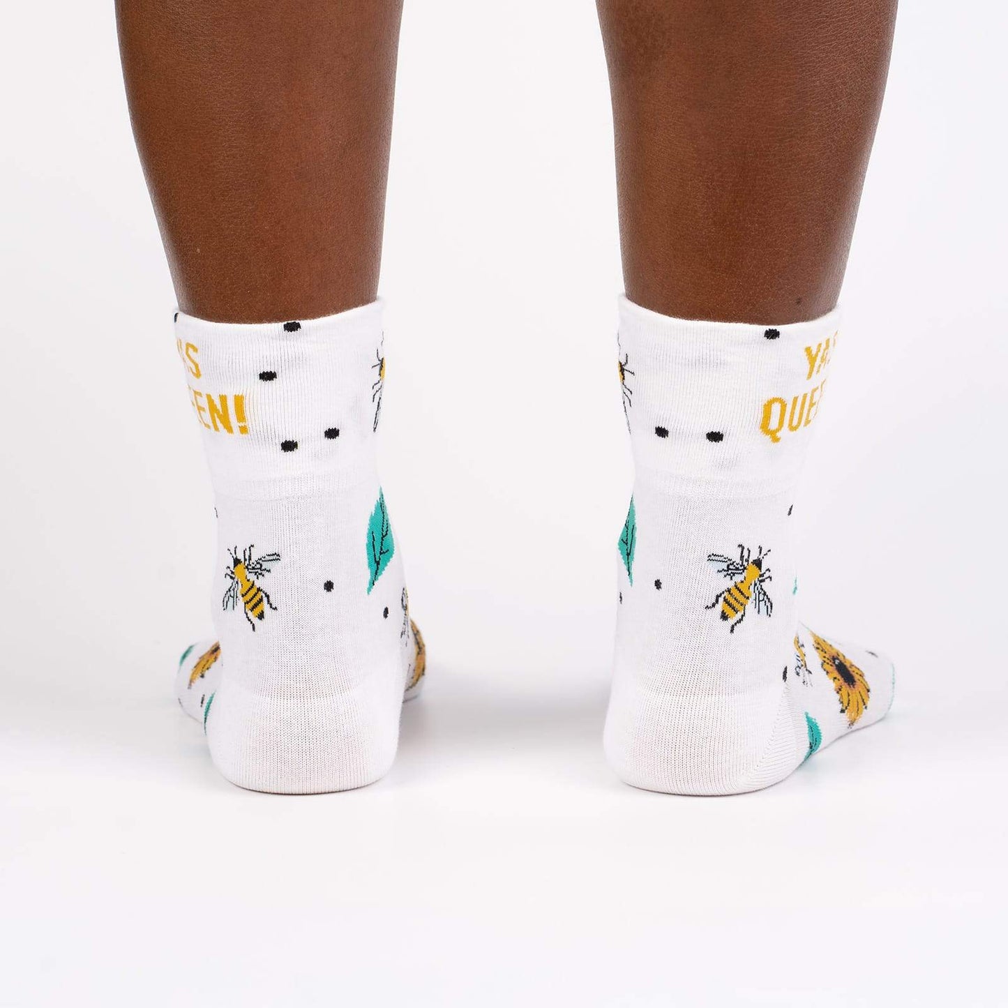 Sock it to Me Yas Queen Turn Cuff Crew Socks