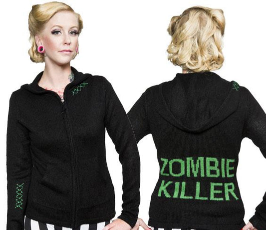 Sourpuss Zombie Killer Sweater Size 2XL