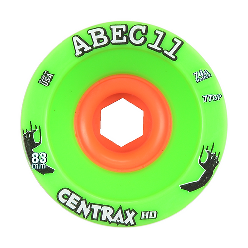 ABEC 11 Wheels Centrax HD 83mm 74a Green 4 Pack