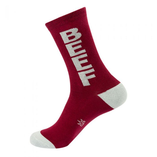 Gumball Poodle Beef Mens Crew Socks