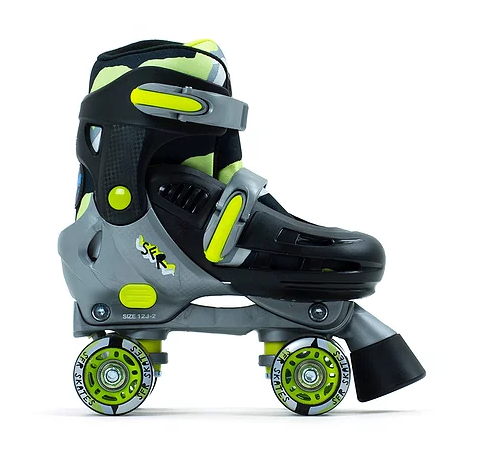 SFR Hurricane III Quad Roller Skates - Black Yellow