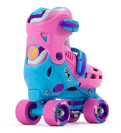 SFR Hurricane III Quad Roller Skates - Pink Blue