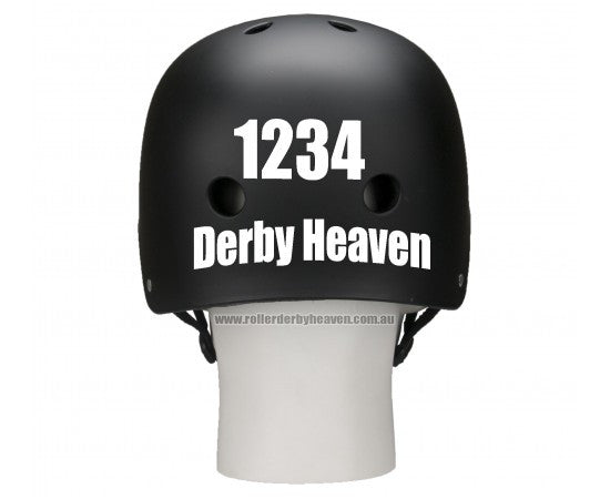 Helmet Sticker Back Helmet Sticker - Single Colour Back – RollerDerbyHeaven
