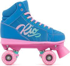 Rio Roller Lumina Roller Skates Blue Pink w/ FREE SKATE BAG