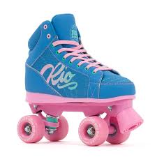 Rio Roller Lumina Roller Skates Blue Pink w/ FREE SKATE BAG