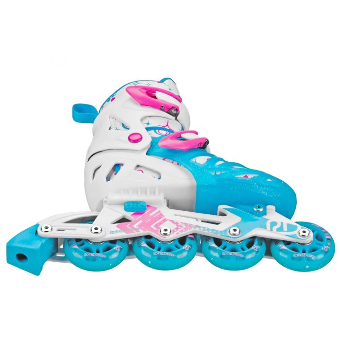 RDS Tracer Blue/White Girls Adjustable Inline Skates