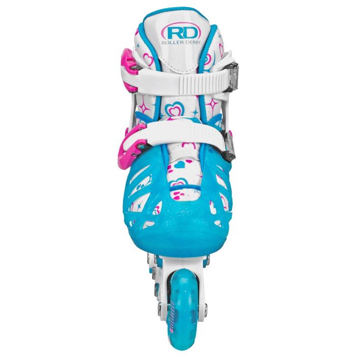 RDS Tracer Blue/White Girls Adjustable Inline Skates