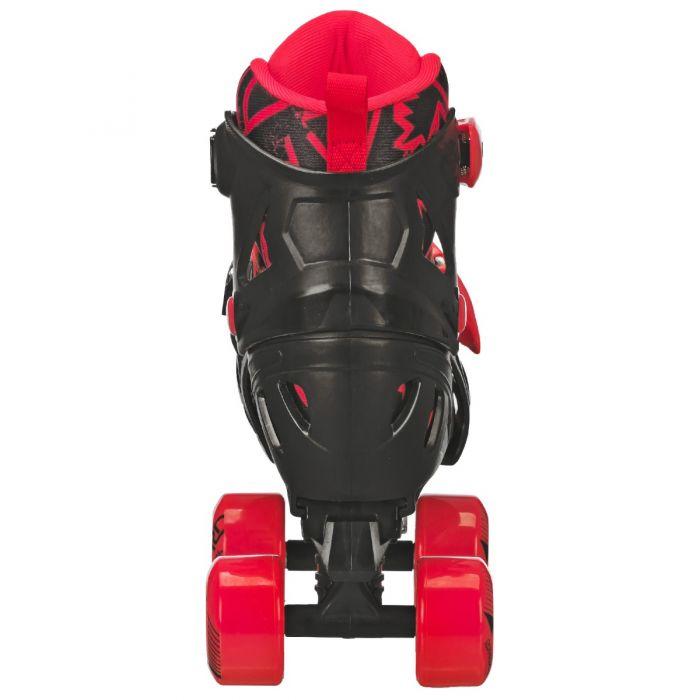 RDS Trac Star Skate Boys Black Red Adjustable Roller Skates