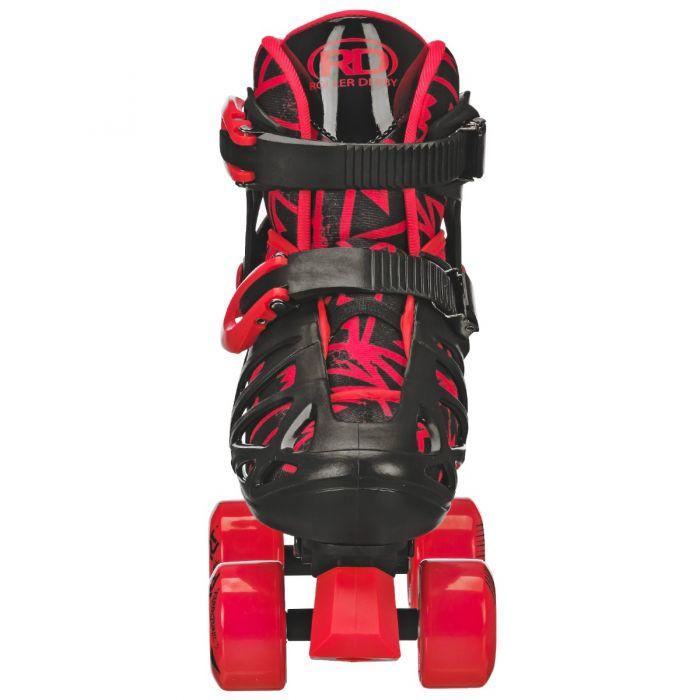 RDS Trac Star Skate Boys Black Red Adjustable Roller Skates